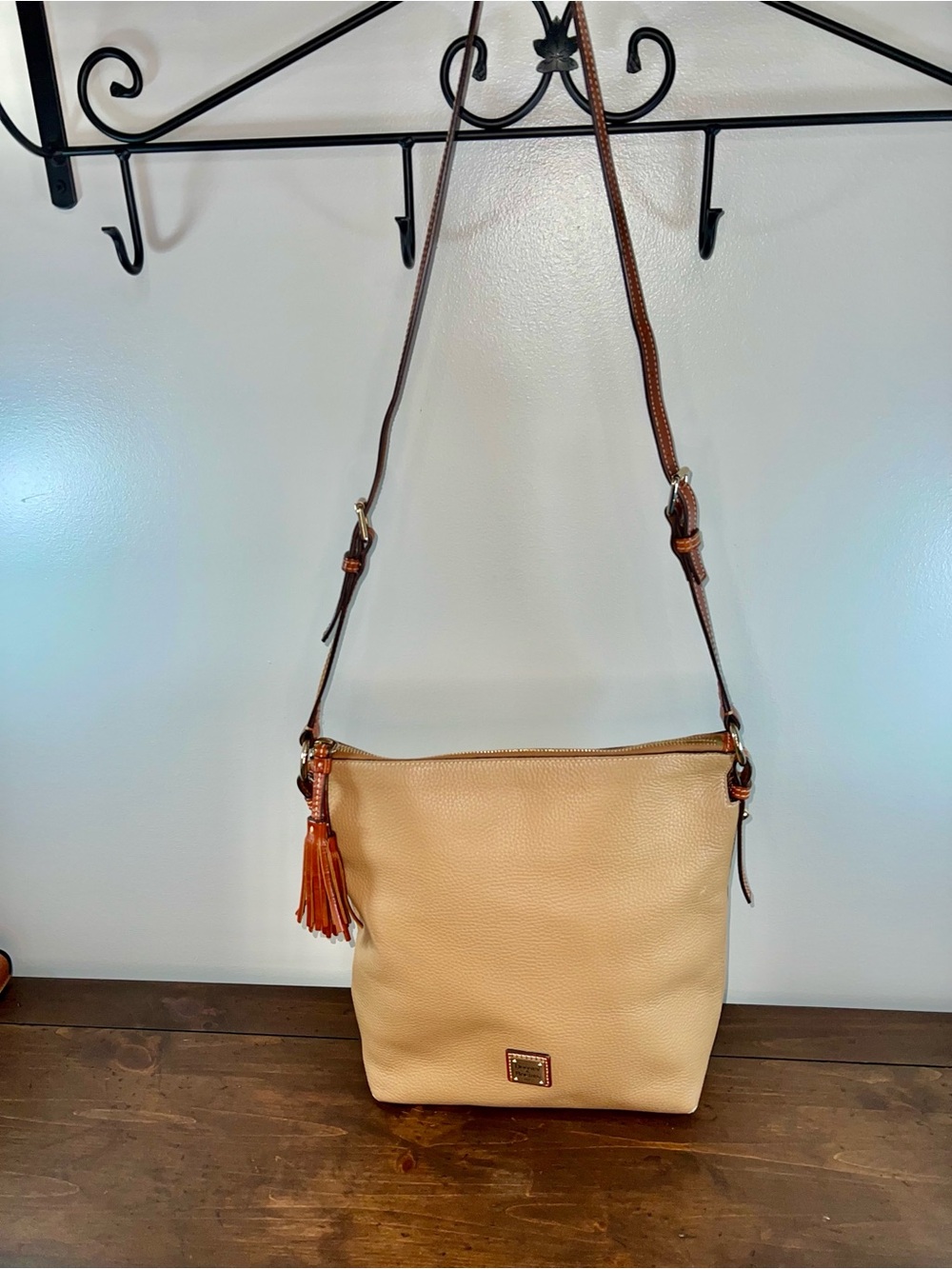 Dooney & Bourke Dixon Hobo Crossbody Pebble Leather Crossbody Bag
